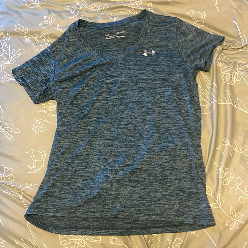 Blue athletic T shirt